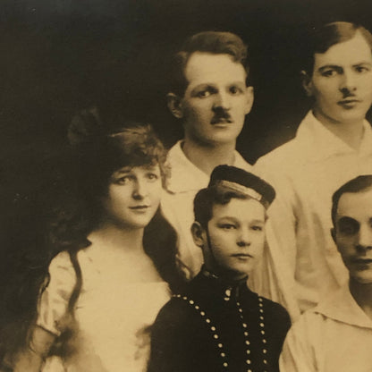 Circus Performer Act Family 8 Lias Real Photo Postcard Post Card RPPC