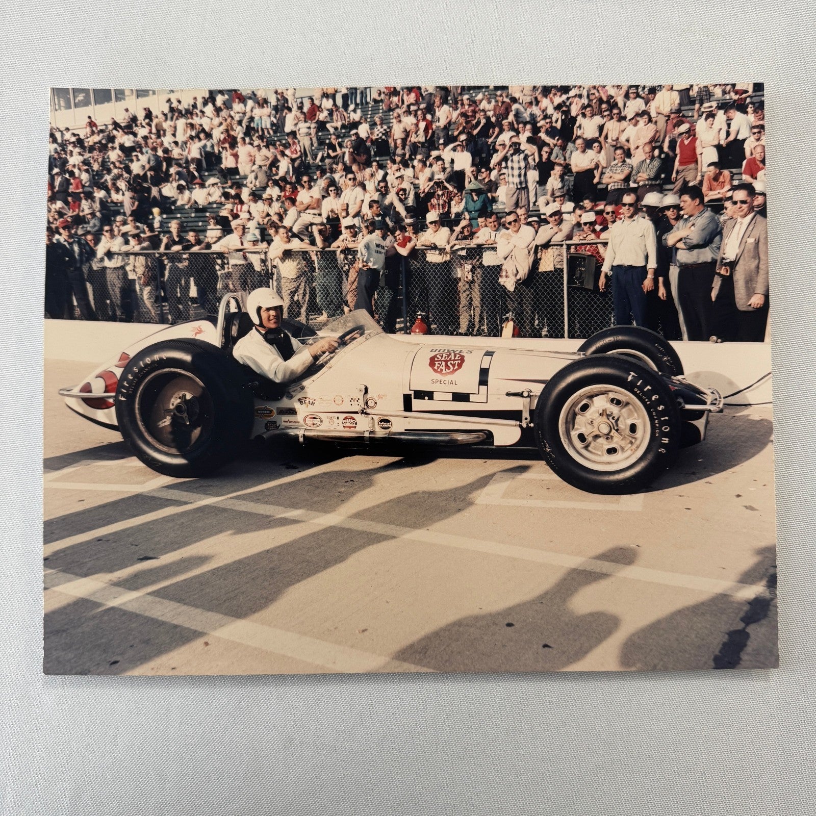 Vintage Indy Racing Photo AJ Foyt Car Motorsport Modern Print