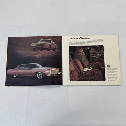 1975 Cadillac Car Sales Brochure Catalog Coupe DeVille Calais Eldorado +