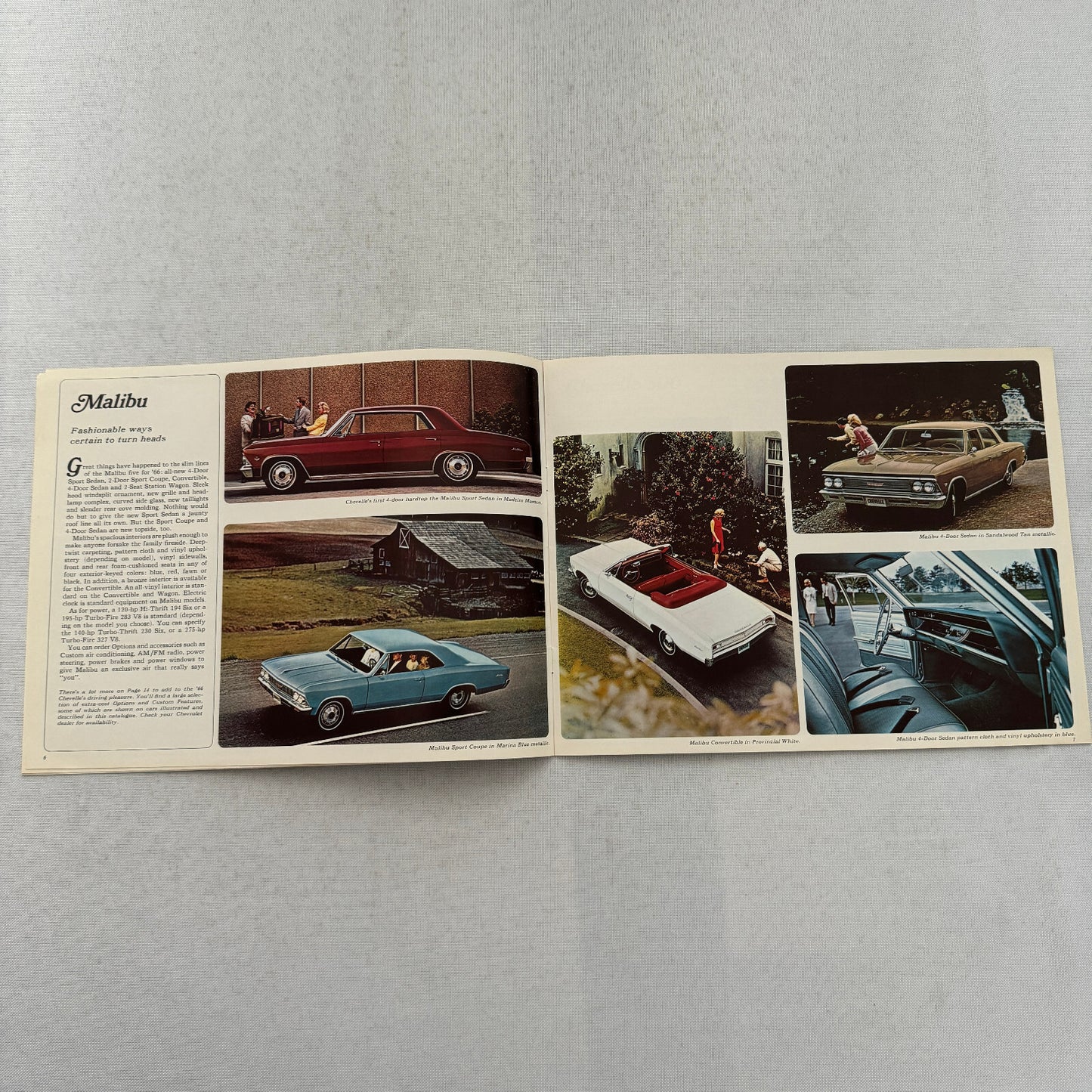 1966 Chevrolet Chevelle Sales Brochure Catalog Malibu Convertible 300 Wagon
