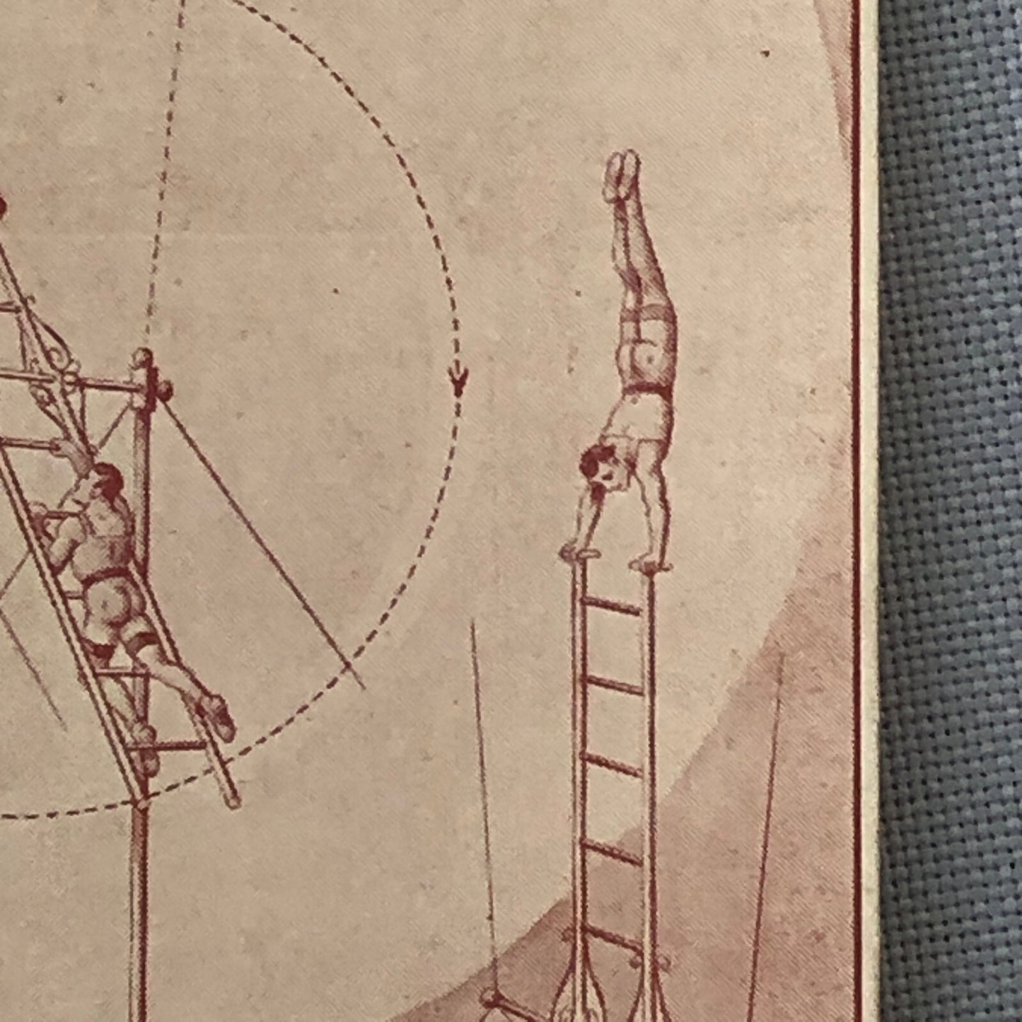 Circus Acrobat Act German Vintage Postcard Post Card The Sandows Luft Sensation