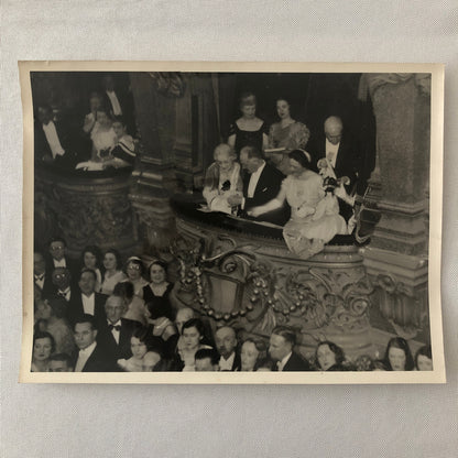 Press Photo Photograph French President Albet Lebrun at Opera Ball 1934