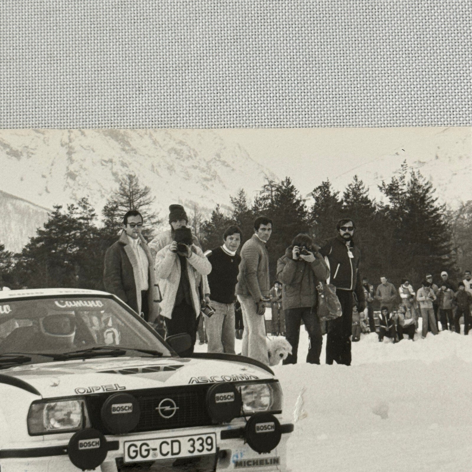 1980 Rallye Monte Carlo Press Photo Photograph DPPI Opel Ascona Rally Car