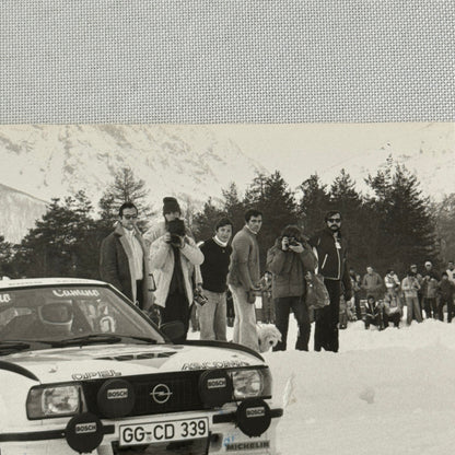 1980 Rallye Monte Carlo Press Photo Photograph DPPI Opel Ascona Rally Car