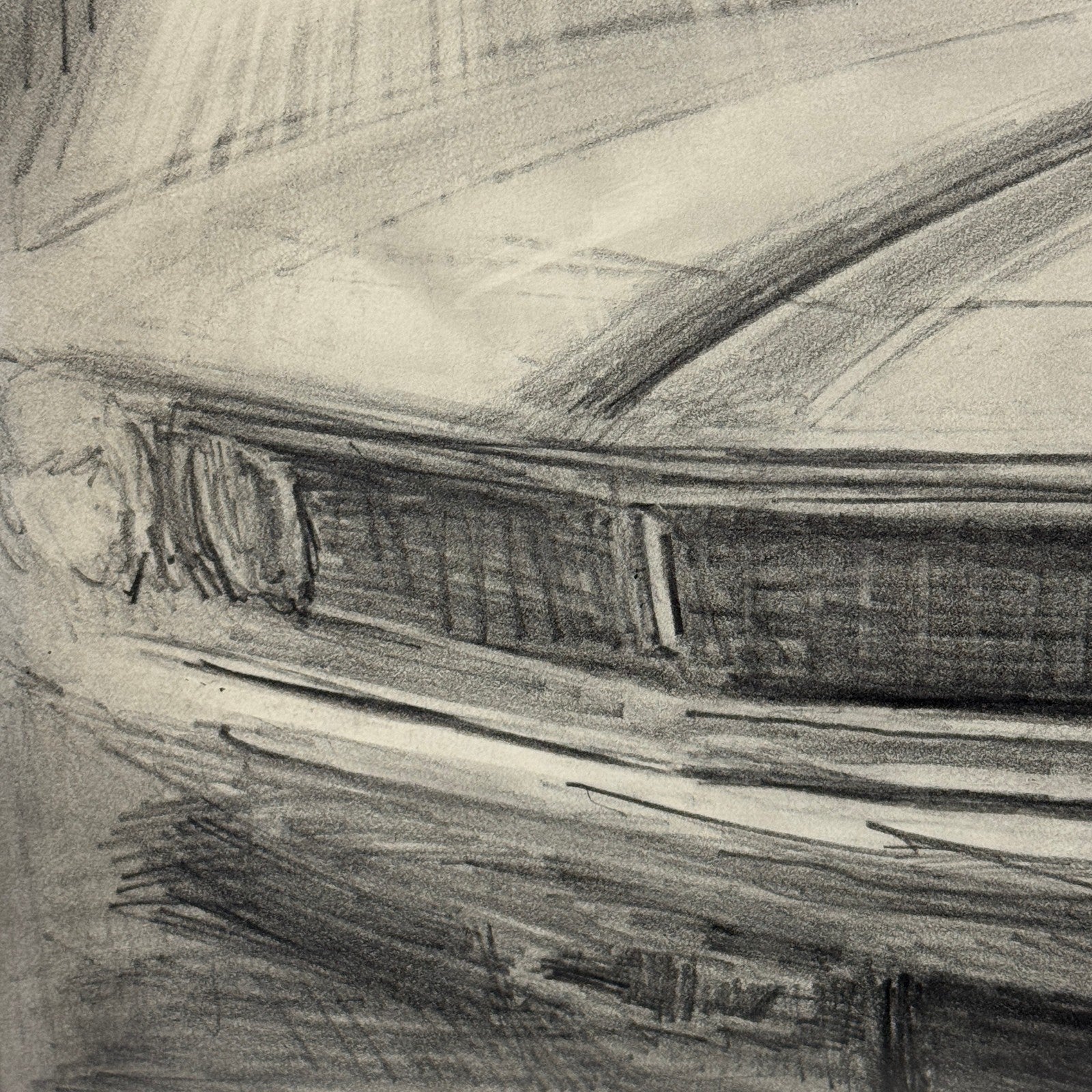 Chevrolet Camaro Muscle Car Illustration Drawing Sketch Original Art Signed