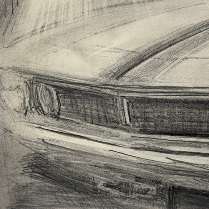 Chevrolet Camaro Muscle Car Illustration Drawing Sketch Original Art Signed