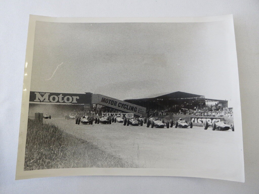 Vintage 1963 Racing Photograph Photo - British Grand Prix Silverstone Cars 