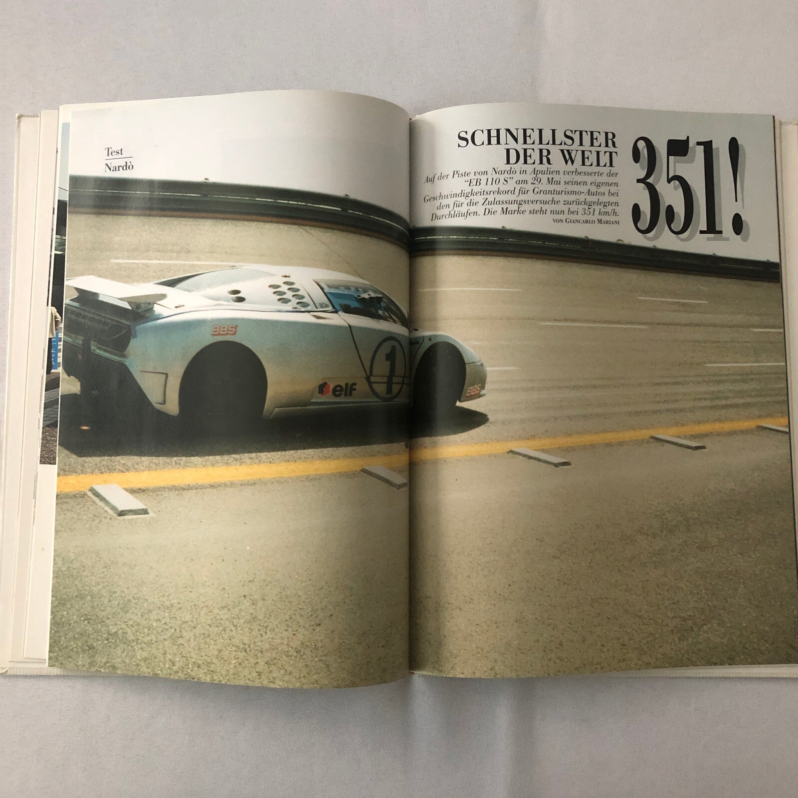 1993 Bugatti Car Book Magazine Journal German Text Vintage Cars +
