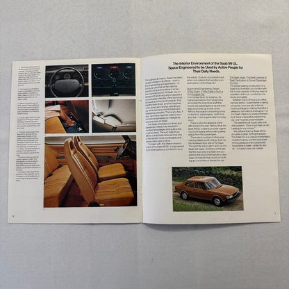 1979 Saab 99GL Car Sales Brochure Catalog Saab 99 GL Automobile