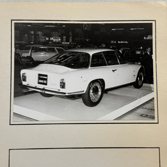 Alfa Romeo 2600 SZ At Auto Show Autoshow Photo Photograph Print Vintage