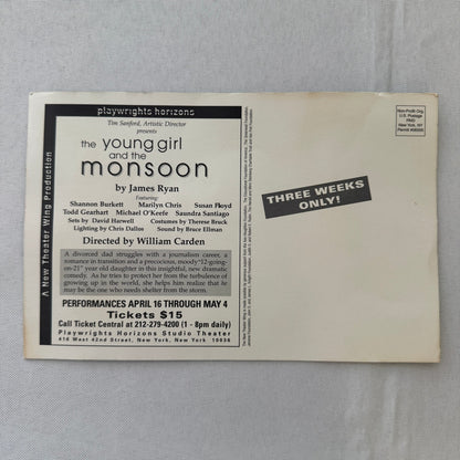 The Young Girl and the Monsoon Cast Signed Program Playbill 5x Signatures