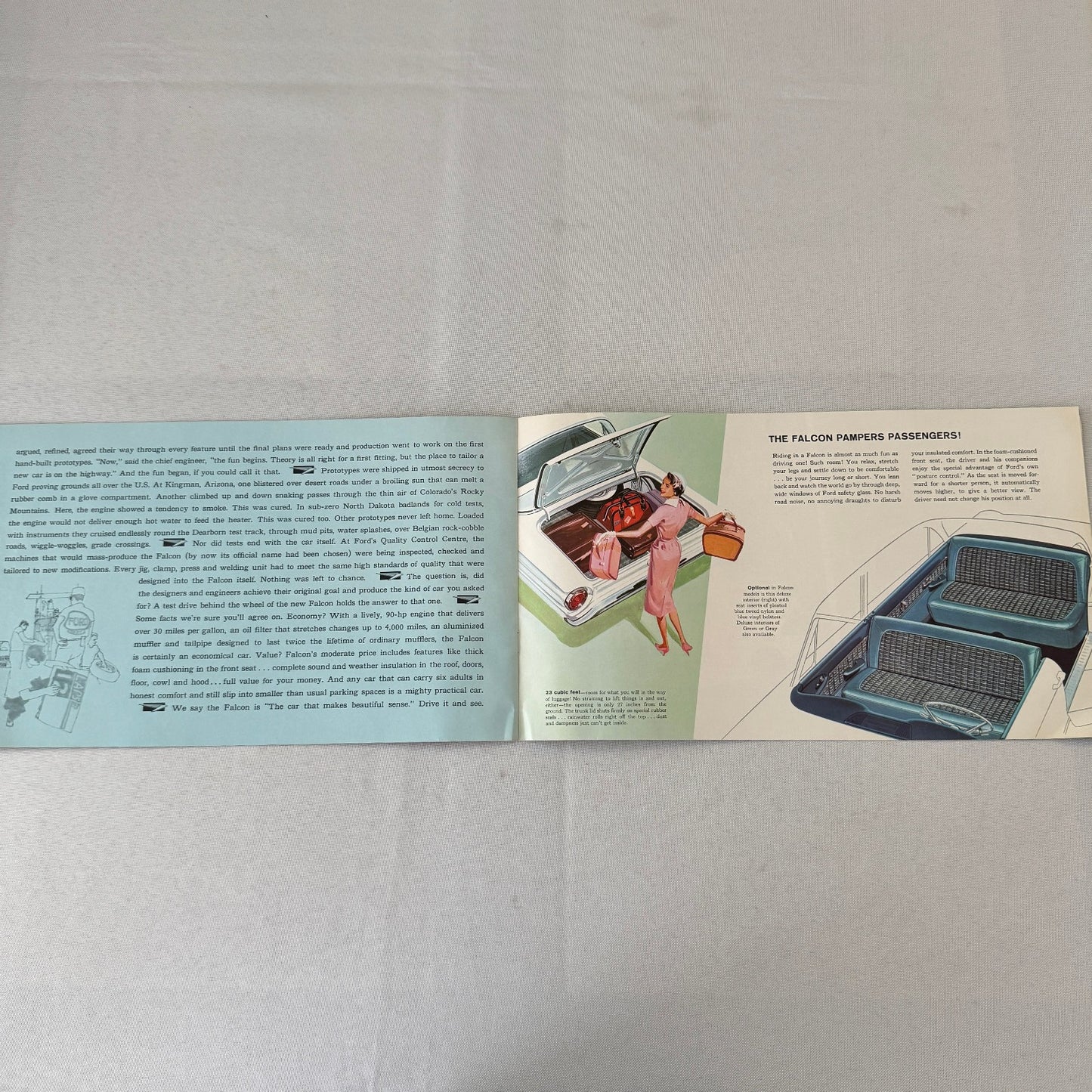 1960 Ford Falcon Car Sales Brochure Catalog Canadian Tudor Fordor Sedan