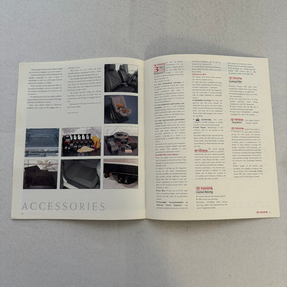1990 Toyota Corolla 4WD Estate Previa Van Landcruiser Sales Brochure Catalog UK