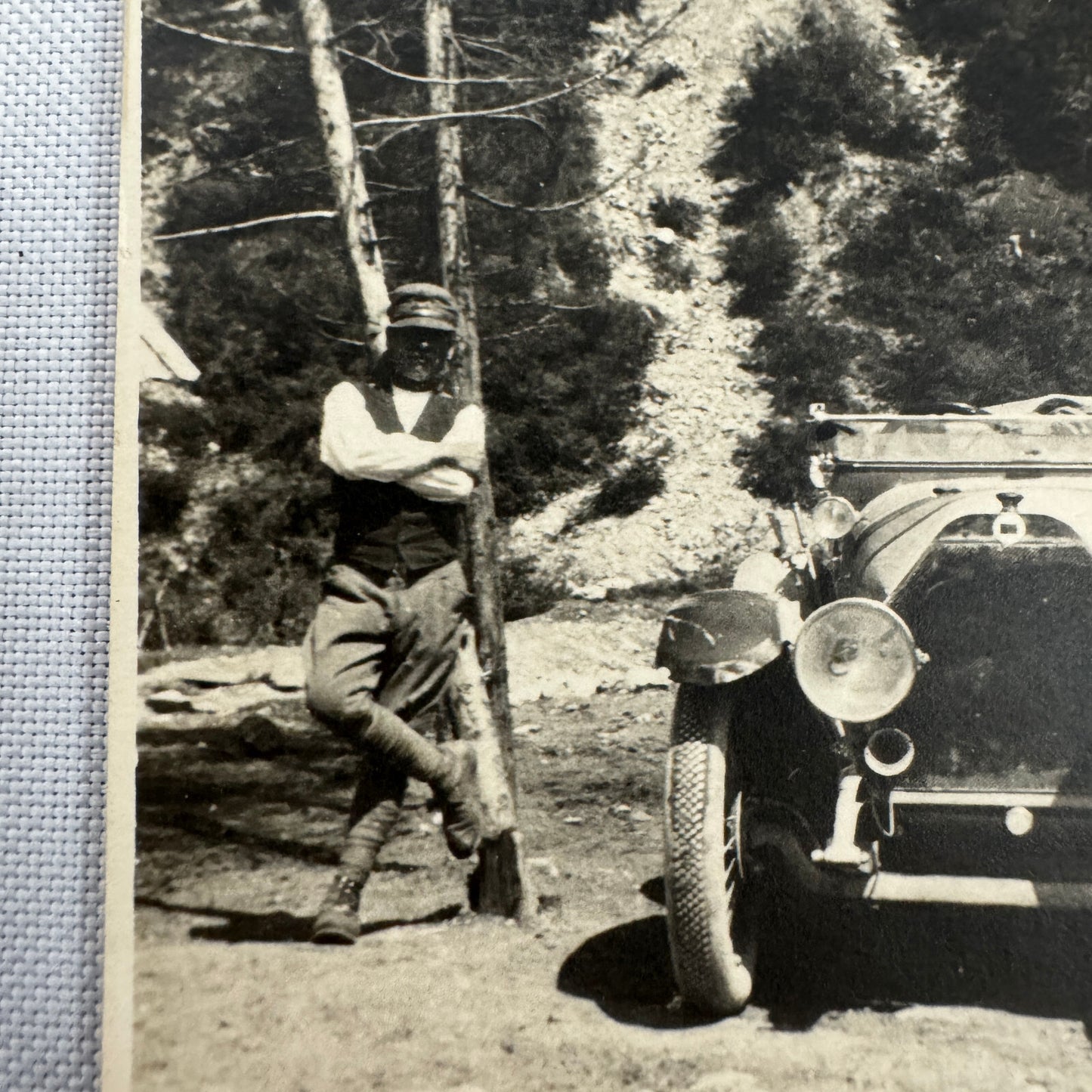 Vintage Car Photo Postcard Post Card RPPC Real Photo Postcard Automobile