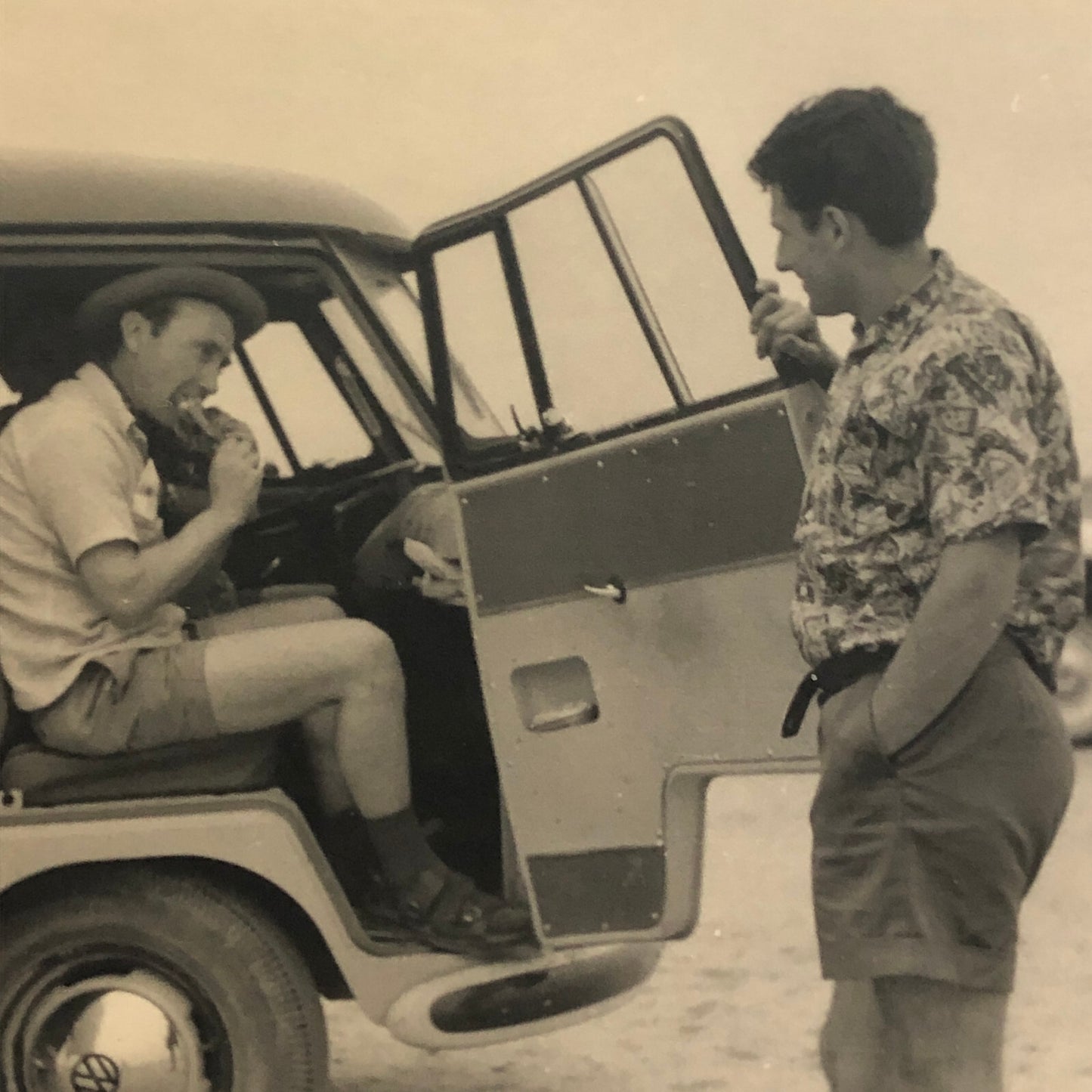 Vintage Volkswagen VW Bus and Rambler Car Photo Photograph Lot of 2 AL22SM2