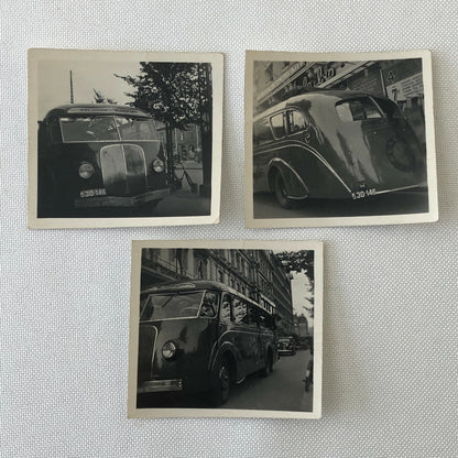 Vintage Streamline Bus Photo Photograph Lot of 3 - Small Images - Denmark ? 