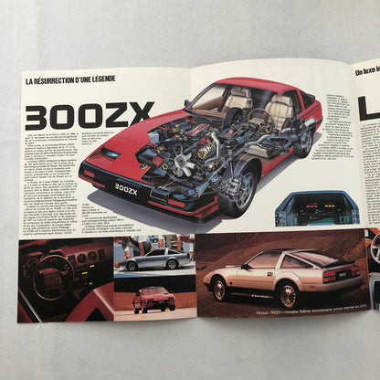 Nissan Car Sales Brohcure Catalog 300ZX 300 ZX Laurel FRENCH Text European