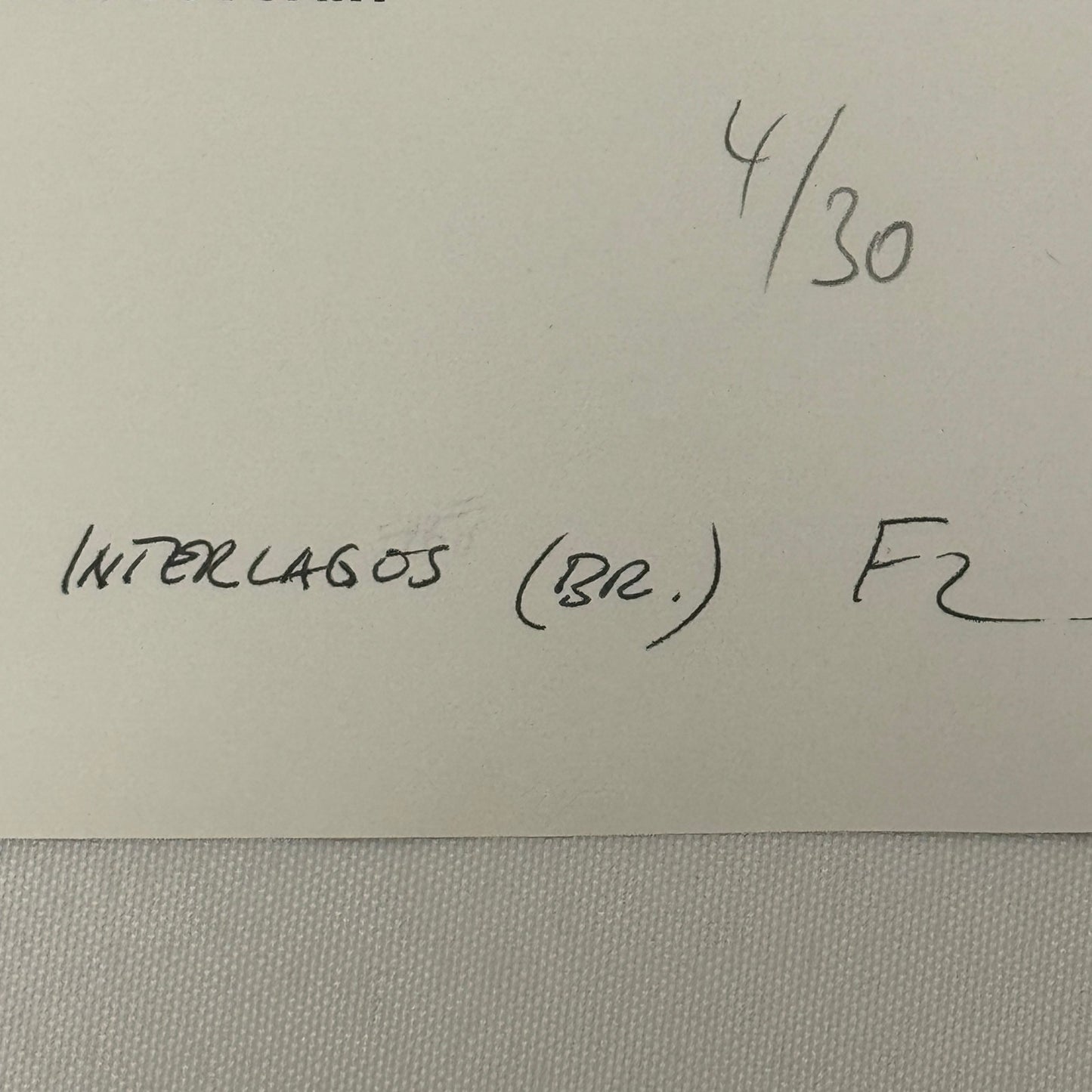 Vintage Racing Photo 1971 Interlagos F2 Race Tim Schenken Graham Hill Bob Wollek