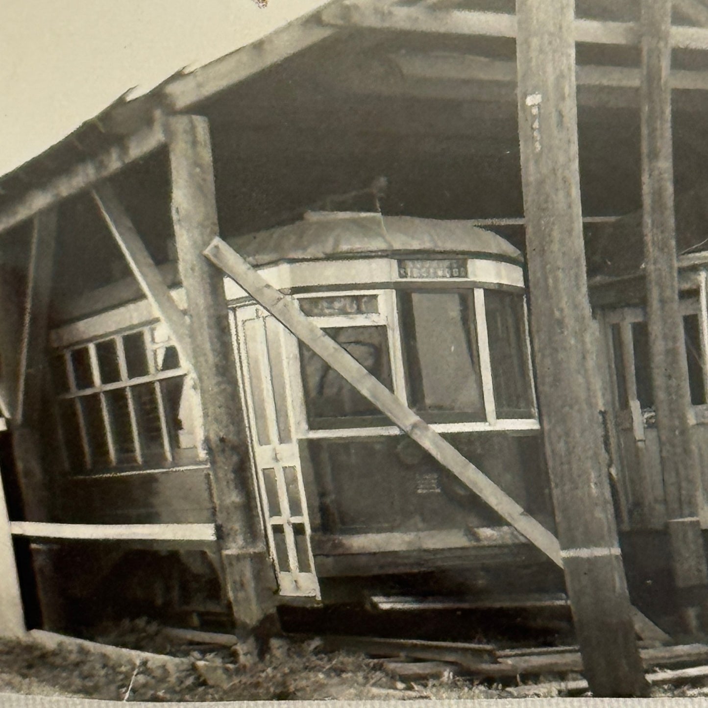 Vintage Train Trolley Photo Branford Electric Railway Trolley Museum Connecticut