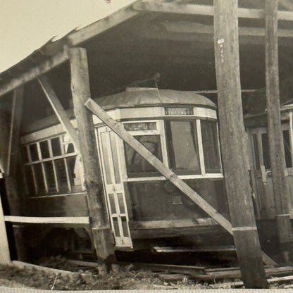 Vintage Train Trolley Photo Branford Electric Railway Trolley Museum Connecticut