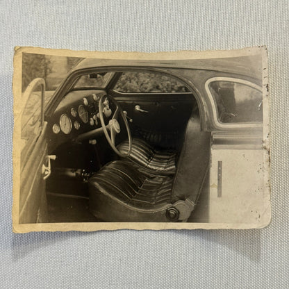 Vintage Volkswagen VW Car Interior Photo Possibly Coachbuilder Car Germany