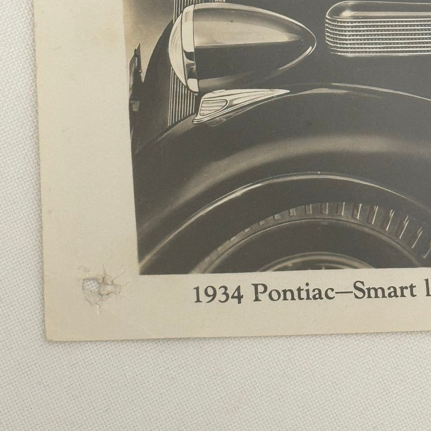 Vintage 1934 Pontiac Car Photo Photograph Print