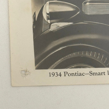 Vintage 1934 Pontiac Car Photo Photograph Print