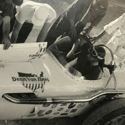 Vintage Racing Photo Photograph AJ Foyt Dean Van Lines Special Car JM Fangio 