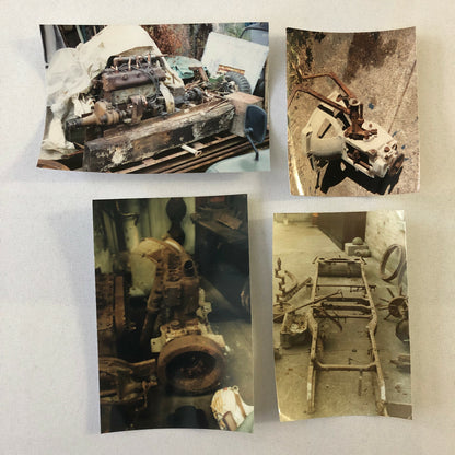 Early Mercedes Benz Car Barn Find Junk Yard Car Part Photo Photograph Lot of 23 