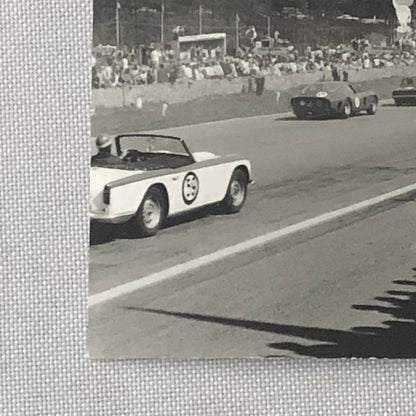 Vintage Car Racing Photo Photograph Print Tag AL22 E7
