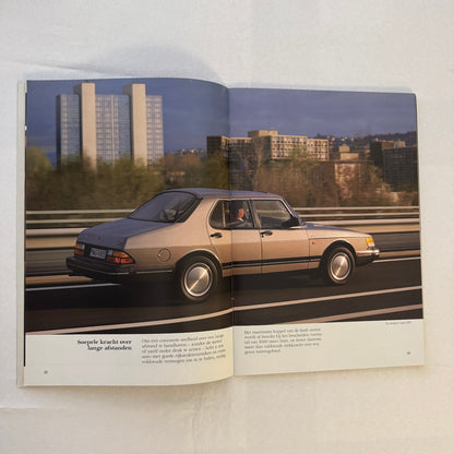 Vintage Saab 900 Car Sales Brochure Catalog 900 Turbo 900i 900C Car DUTCH Text