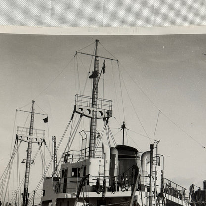 Vintage Ship Boat Photo Photograph German Freighter Hemlingen St Lawrence River