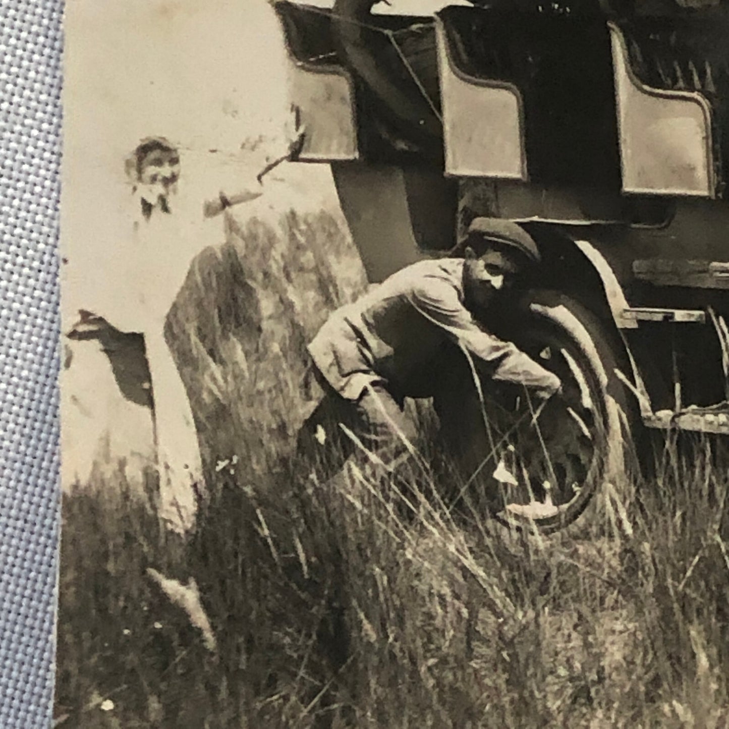 Antique Vintage Bus Automobile Car Photo Photograph - Tag AL22SM2