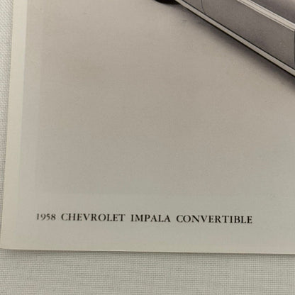 1958 Chevrolet Impala Convertible Car Photo Photograph Print