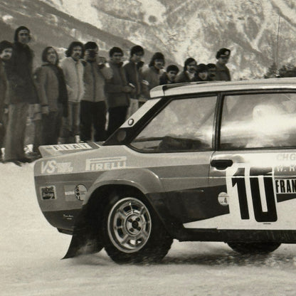 1980 Rallye Monte Carlo Press Photo Photograph DPPI Fiat 131 Abarth Car