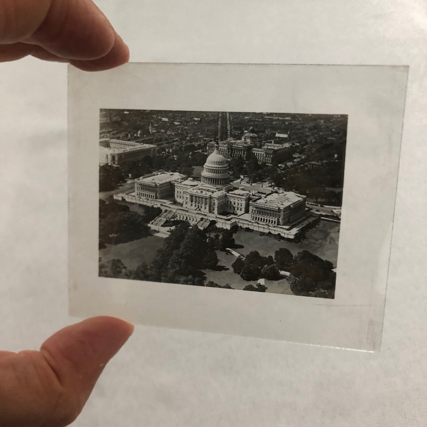 Glass Plate Lantern Slide United States Capitol Building Washington DC