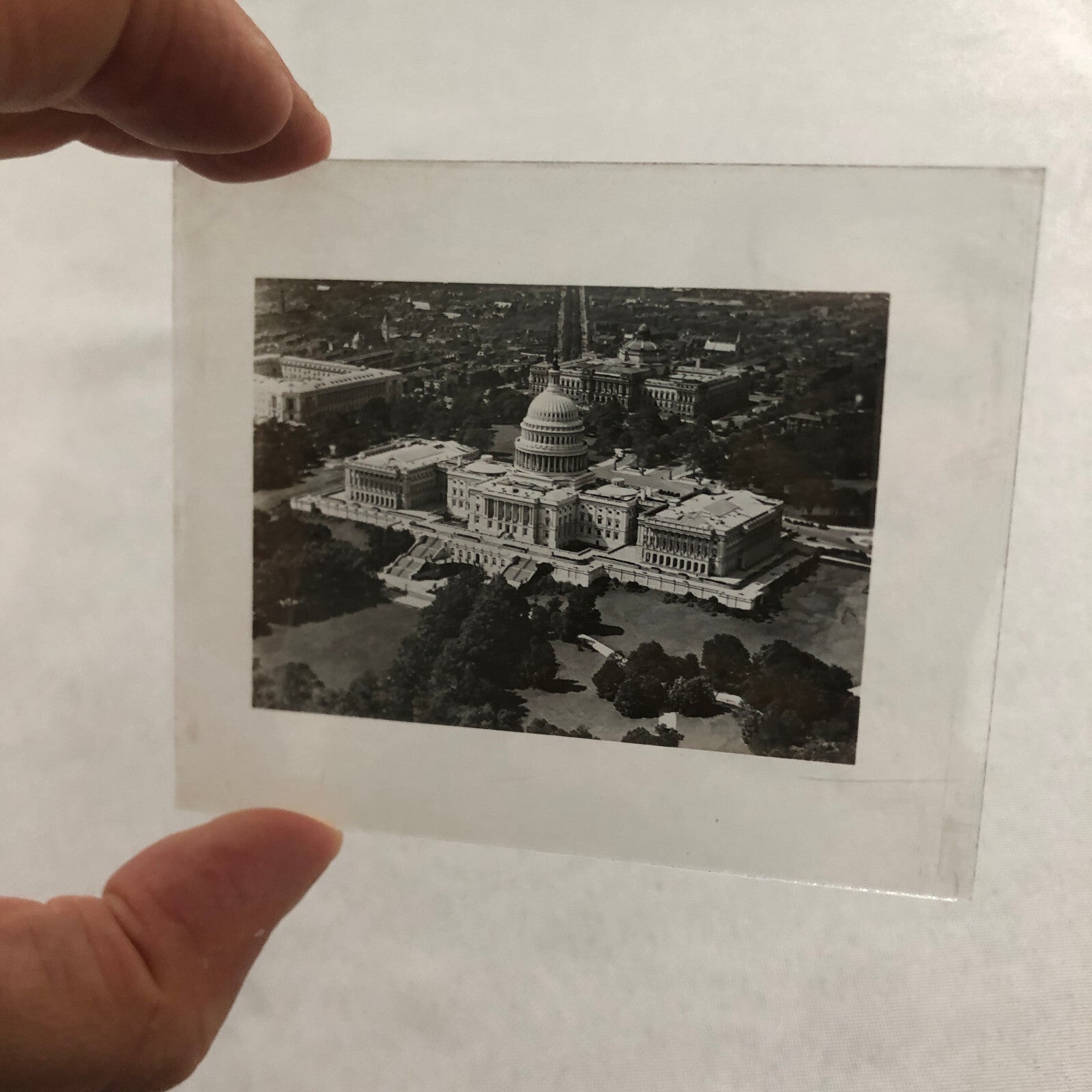 Glass Plate Lantern Slide United States Capitol Building Washington DC