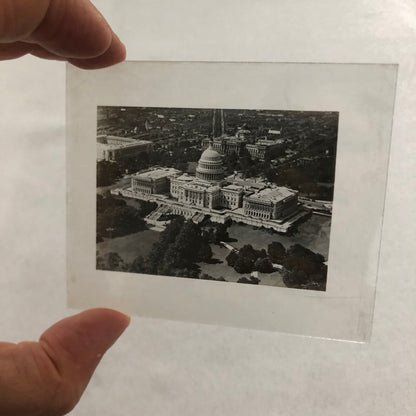 Glass Plate Lantern Slide United States Capitol Building Washington DC