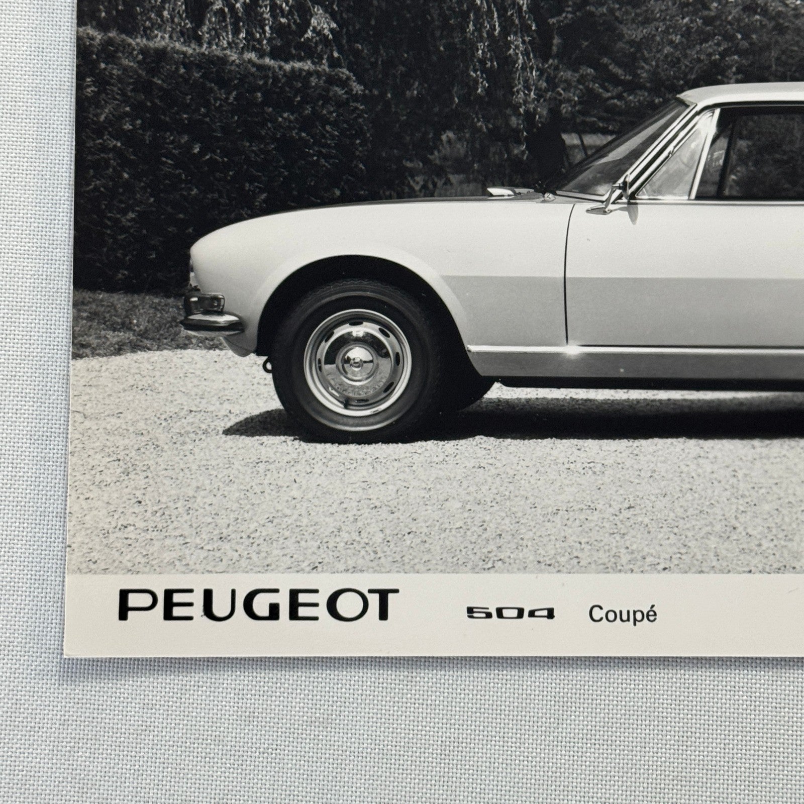 1974 Peugeot 504 Coupe Factory Press Photo Photograph Vintage