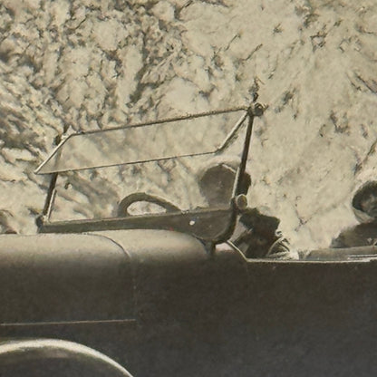 Vintage Photo Photograph Print People in Early Automobile Car Antique