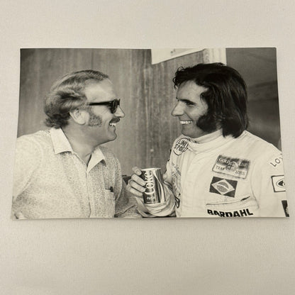 Vintage Racing Photo 1971 Austrian Grand Prix Emerson Fittipaldi Colin Chapman