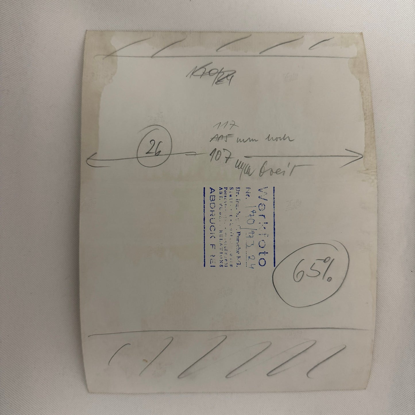 Vintage Jody Scheckter Photo Racing Driver Porsche Werkfoto Press Photograph