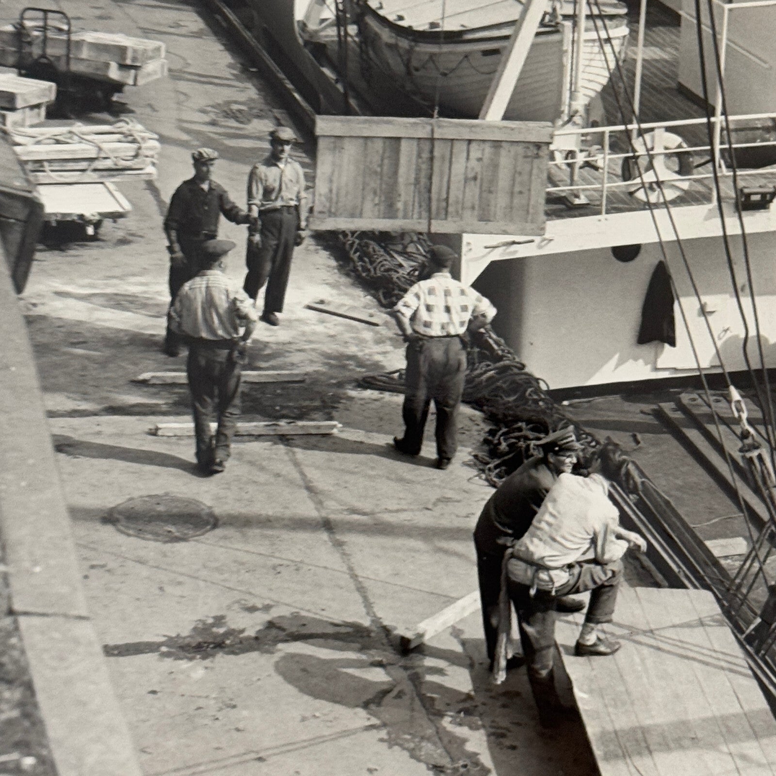 Montreal Harbour Ship Boat Press Photo Photograph 1964 Vintage
