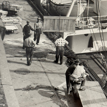Montreal Harbour Ship Boat Press Photo Photograph 1964 Vintage