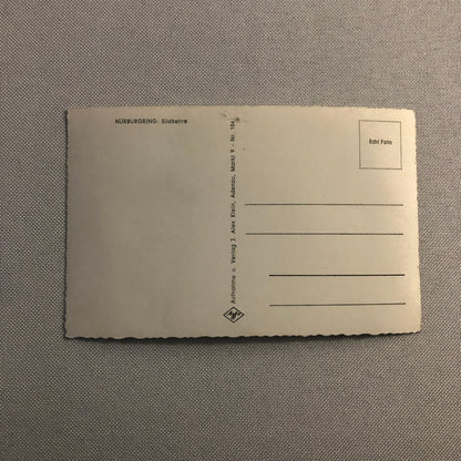 Vintage Porsche Racing Photo Postcard Post Card Photograph Nurburgring