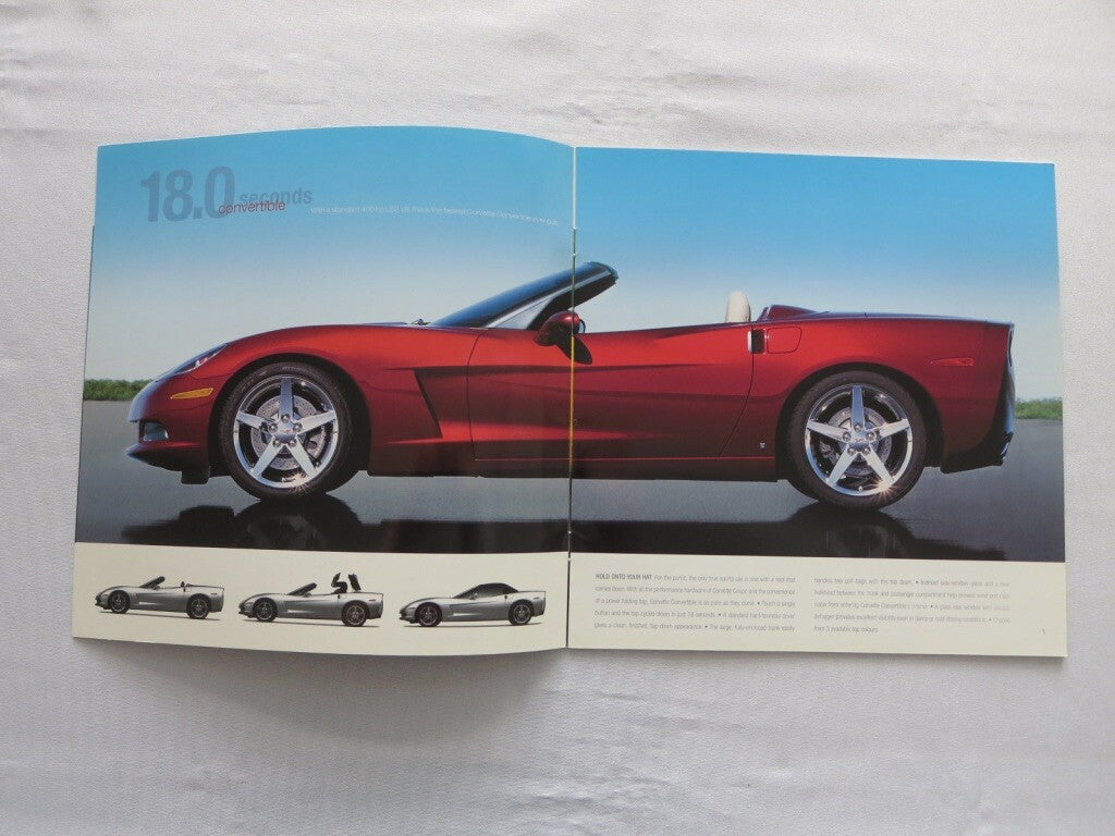 2007 Chevrolet Corvette Brochure Catalog Coupe Convertible Z06