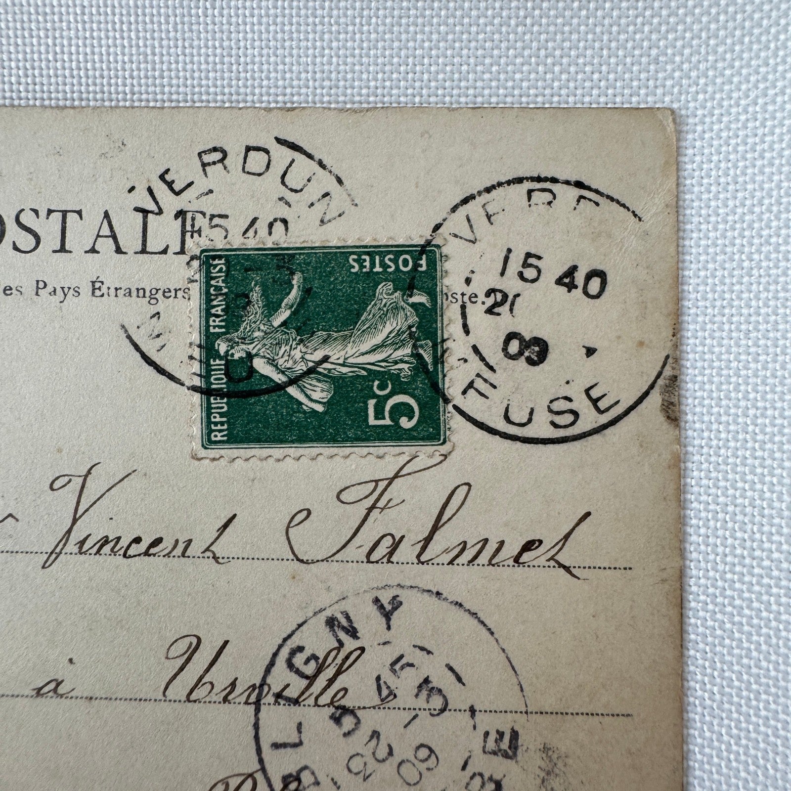 Vintage Zeppelin Airship Dirigible Postcard Post Card French Ville de Paris