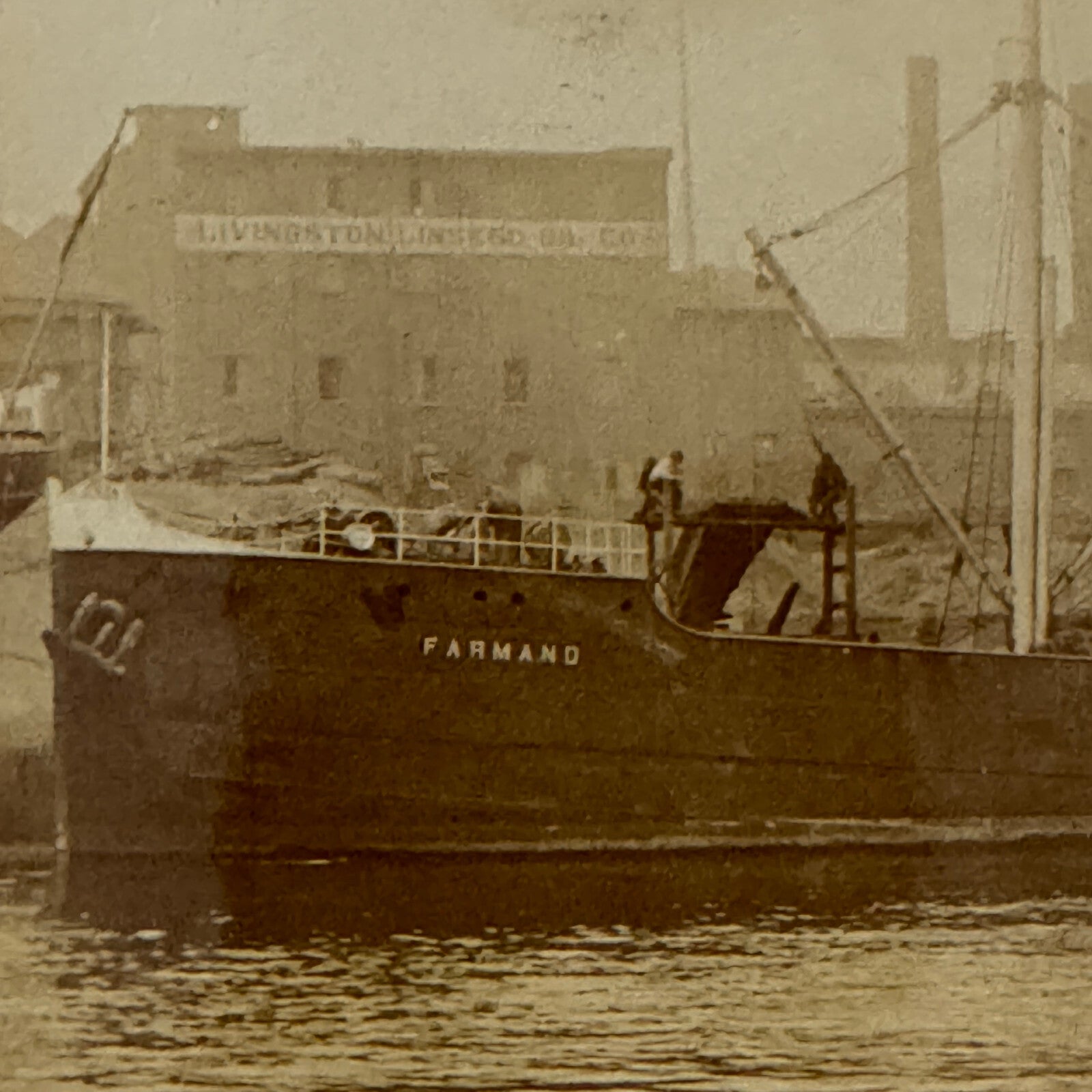 Vintage Ship Boat Photo Photograph Print Farmand