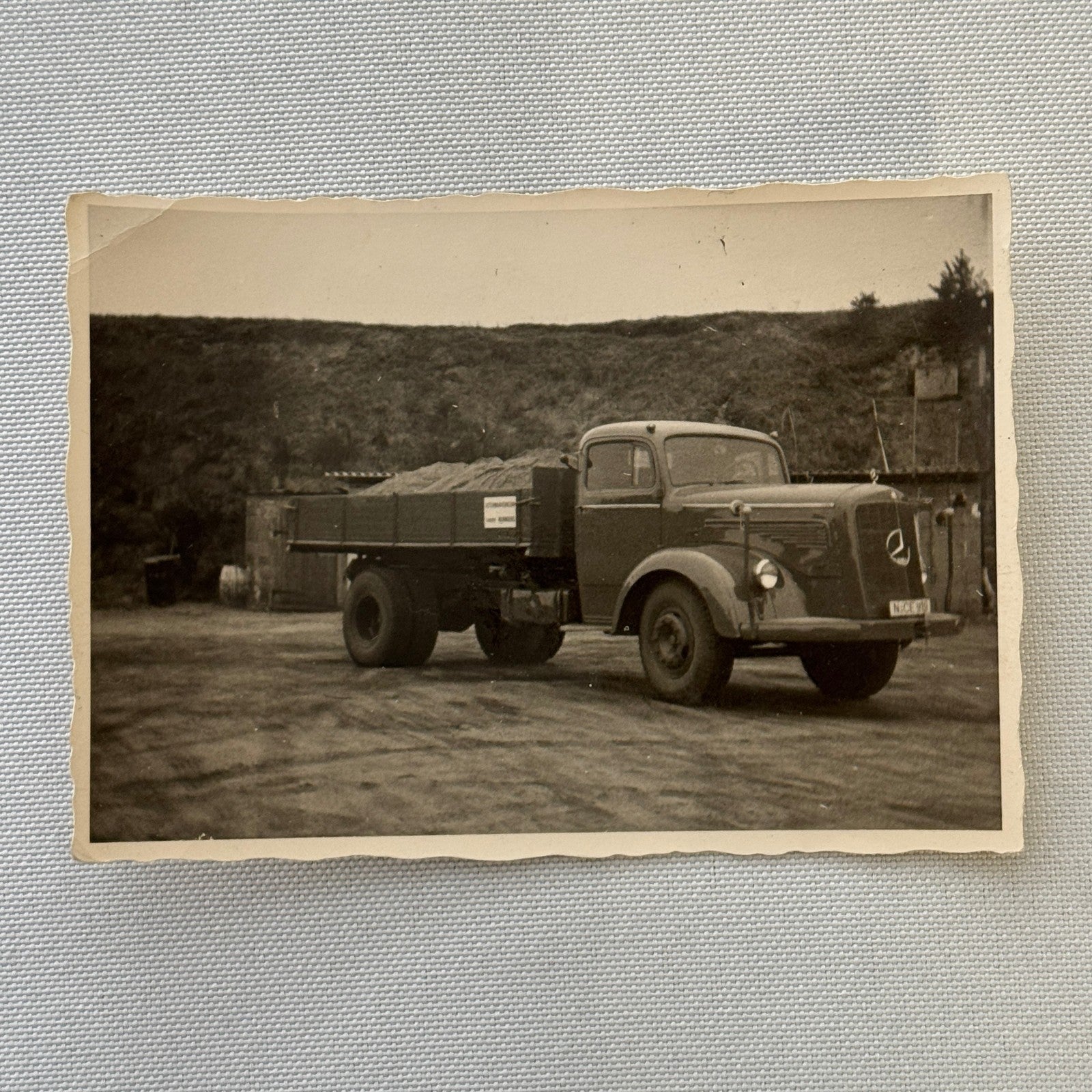 Vintage Mercedes Benz Truck Photo Photograph Snaphshot Image