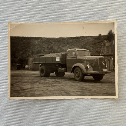 Vintage Mercedes Benz Truck Photo Photograph Snaphshot Image